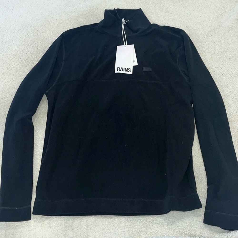 Rains Unisex Half Zip fleece NWT